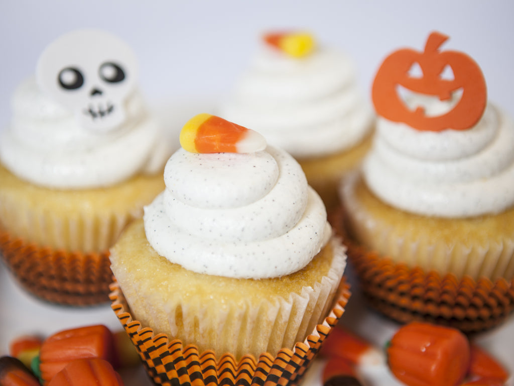 Halloween Cupcakes with Vanilla Bean Buttercream