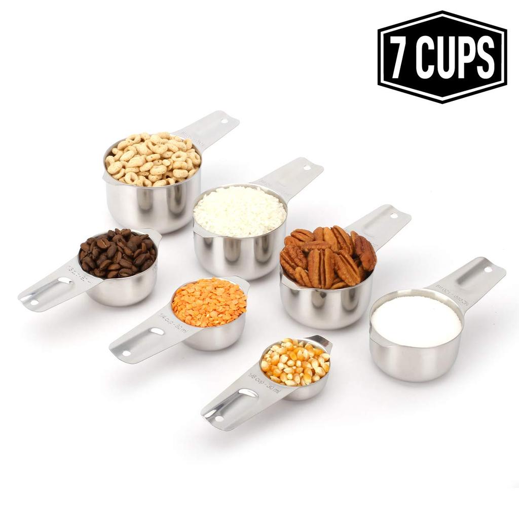  Measuring Spoons Stainless Steel Set of 7 Heavy Duty