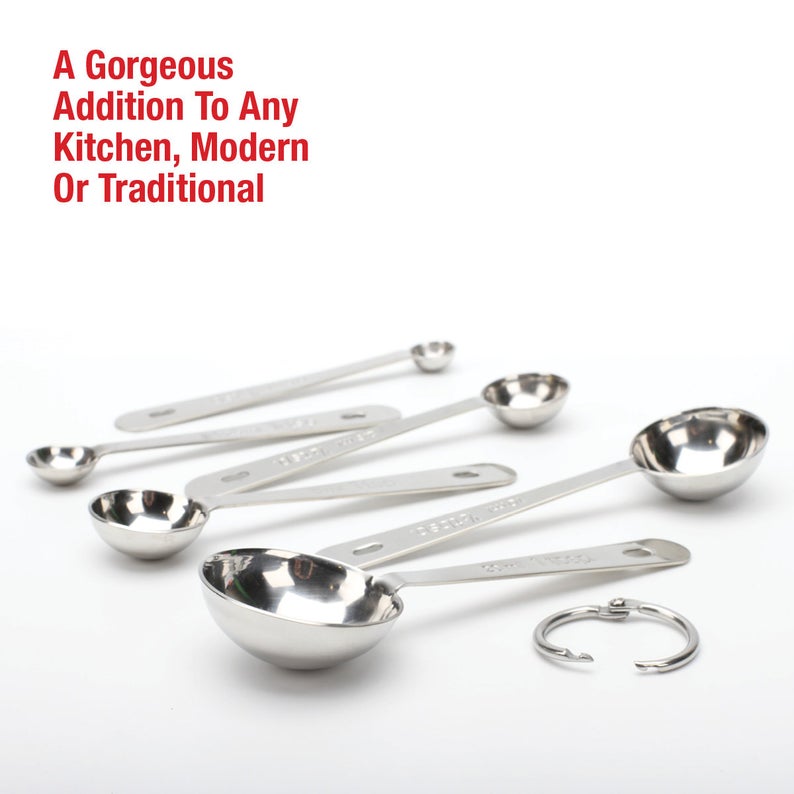 Stainless Steel Measuring Cups and Spoons Set & Everyday Kitchen